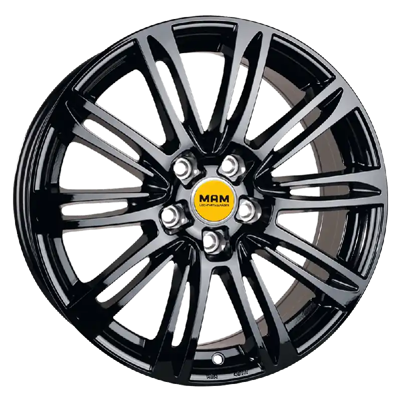 Reducere MAM Felgen A4 16, 7, 5, 112, 48, 66.6, black painted,