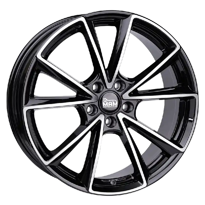MAM Felgen A5 18, 8, 5, 112, 35, 66.6, BLACK FRONT POLISH, Reducere specială