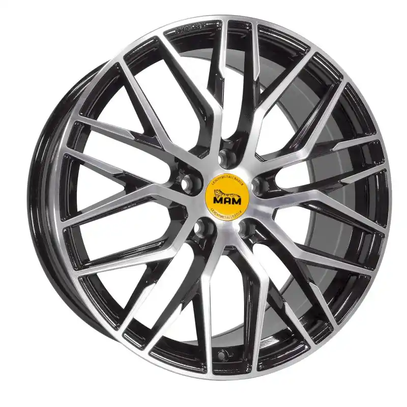 MAM Felgen RS4 18, 8, 5, 120, 35, 72.6, BLACK FRONT POLISH, Ofertă
