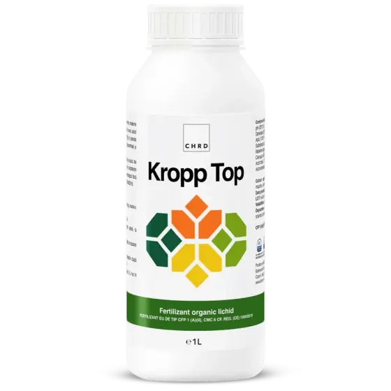Fertilizant lichid Kropp Top, 1 l, CHRD, universal, foliar si radicular Ultima șansă