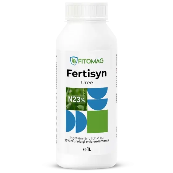 Lichidare de stoc Ingrasamant lichid azot ureic 23% Fertisyn Uree, 1 l, foliar si fertigare