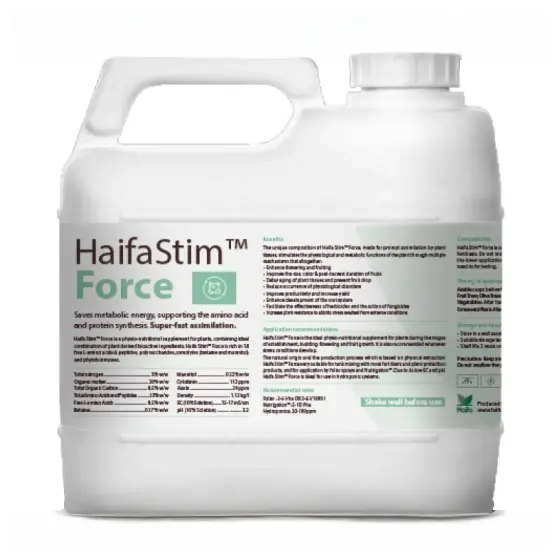 Biostimulator HaifaStim Force, 5 l, lichid, legume si pomi fructiferi Disponibil imediat