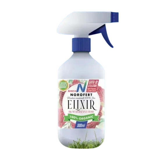 Ofertă specială Fertilizant ecologic ELIXIR, 500 ml, NOROFERT, foliar, plante cu flori