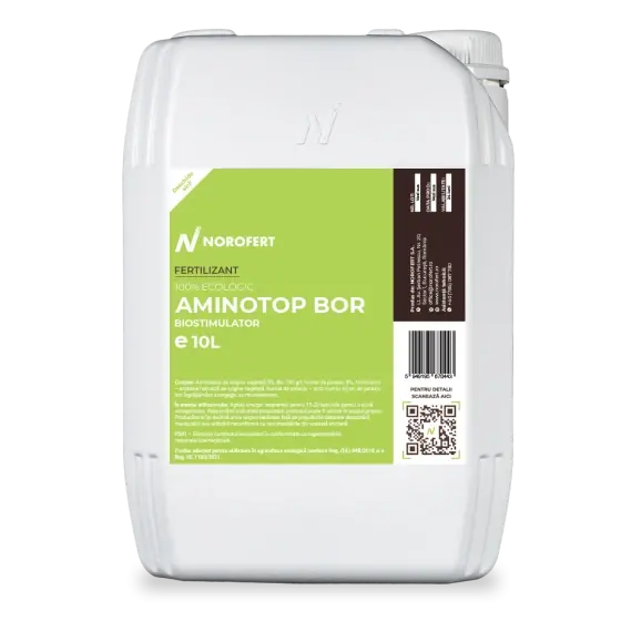 Disponibil imediat Biostimulator Aminotop Bor, 10 l, Norofert, organic, cu aminoacizi