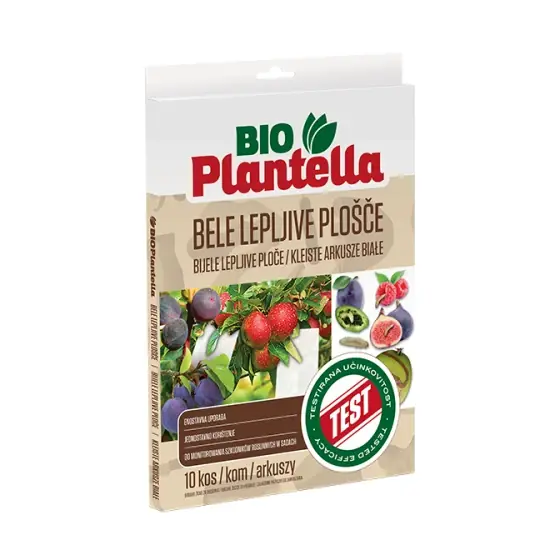 Placi adezive albe Bio Plantella, set 10 buc, viespea marului Noutate