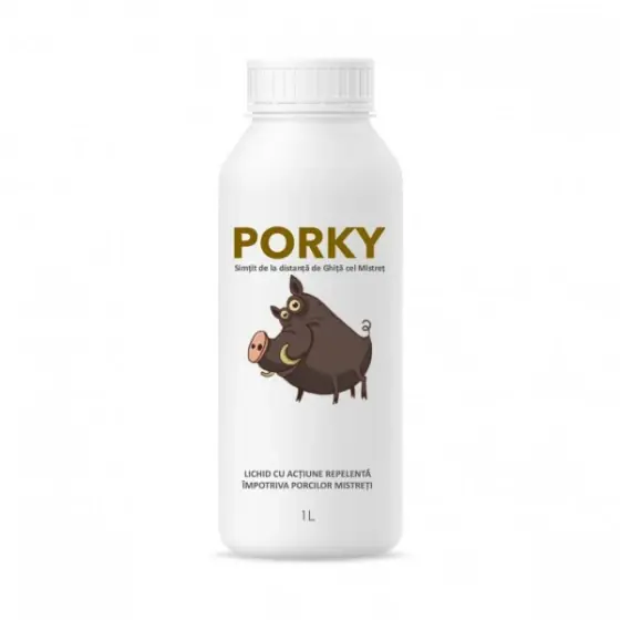 Retur ușor Porky, lichid cu actiune repelenta impotriva porcilor mistreti, 1 l
