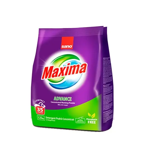 Detergent pudra de rufe Sano Maxima ADVANCE, 1.25 kg Cumpărături sigure