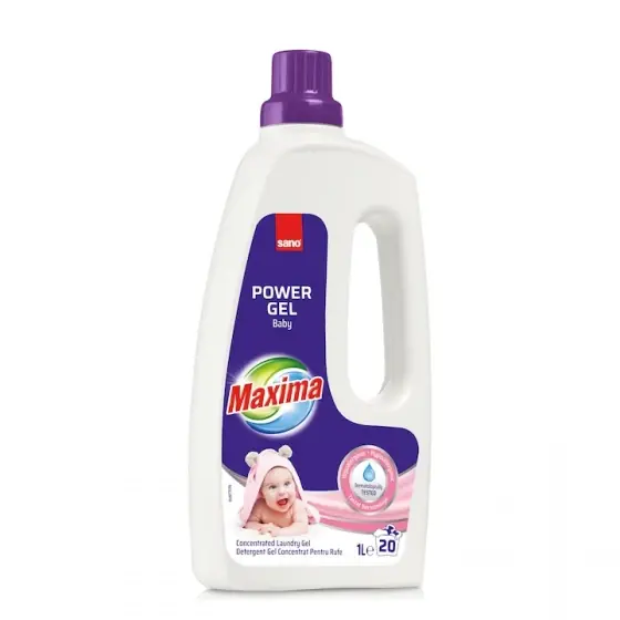 Detergent gel concentrat pentru rufe Sano Maxima Baby, 20 spalari, 1 l Super ofertă