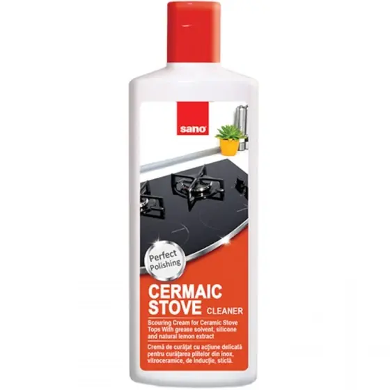 Detergent pentru plite Sano Ceramic Tops Cleaner, 300 ml Cel mai vândut
