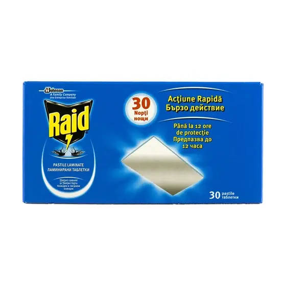 Pastile pentru aparat electric Raid, 30 bucati Ofertă