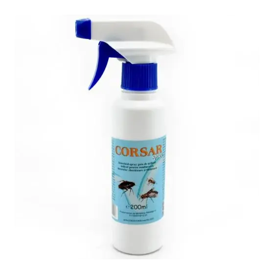 Insecticid spray gata de utilizare indicat pentru combaterea insectelor zburatoare si taratoare, Corsar, 200 ml Cel mai bun preț