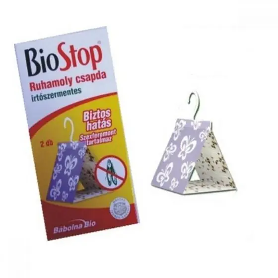 Capcana adeziva cu feromoni Biostop, set 2 buc, Babolna Bio, molii textile Reducere specială