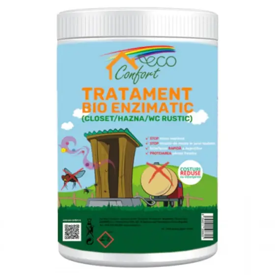 Tratament bio enzimatic, 500 g, Eco Confort, closet, hazna, wc rustic Lichidare de stoc