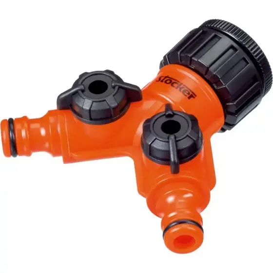 Calitate înaltă Conector robinet ½" - ¾" cu 2 iesiri