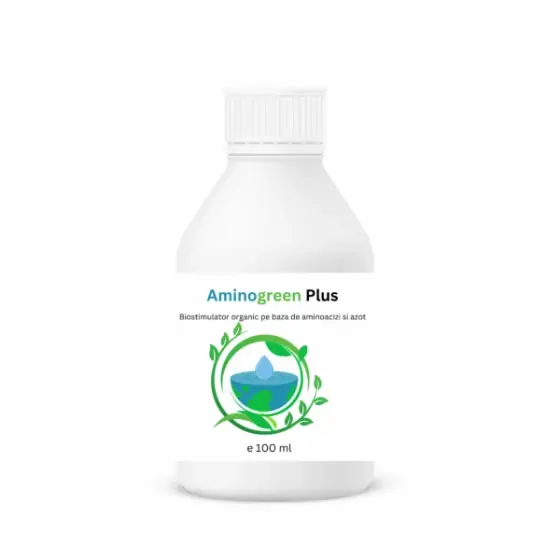 Biostimulator organic pe baza de aminoacizi si azot, Aminogreen Plus, 100 ml Discount