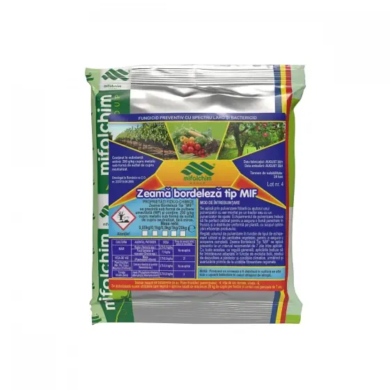 Ofertă limitată Zeama bordeleza tip MIF cu rol bactericid si fungicid, 50 g