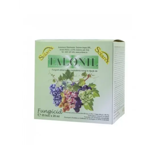 Vezi acum Fungicid sistemic si de contact utilizat pentru combaterea manei la vita de vie, Talonil, 20 ml