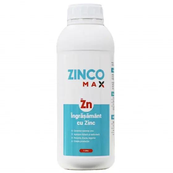 Ingrasamant foliar cu zinc Legume, Fructe, Porumb ZINCOMAX, 1 Litru Livrare expres