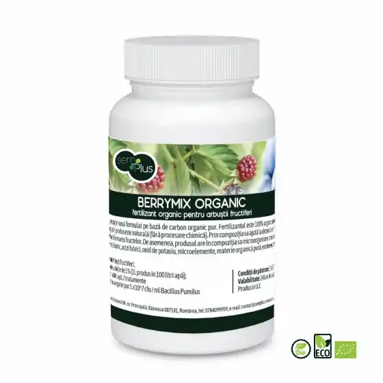 Cumpără online Fertilizant organic pentru arbustii fructiferi, BerryMix Organic 250 ml, SemPlus