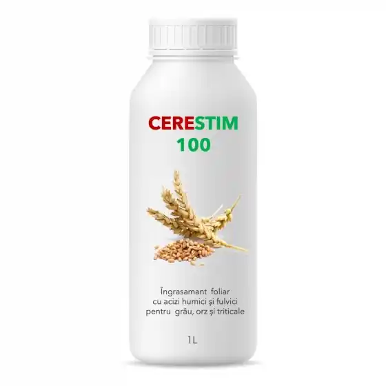Lichidare de stoc Ingrasamant foliar cu carbon organic pentru grau, orz, triticale, Cerestim 100, 1 litru, SemPlus