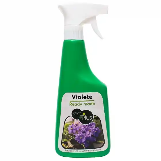 Ofertă de sezon Ingrasamant lichid cu pulverizare pentru violete Ready Made, 500 ml, SemPlus