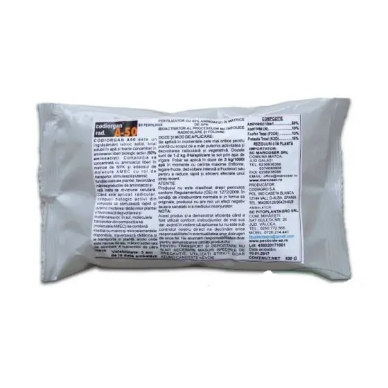 Ingrasamant solid Codiorgan A-50, 100 g Cumpără acum