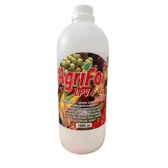Ingrasamant lichid complex foliar Agrifol NPK 12-8-9 cu microelemente, 1 litru Cumpără online