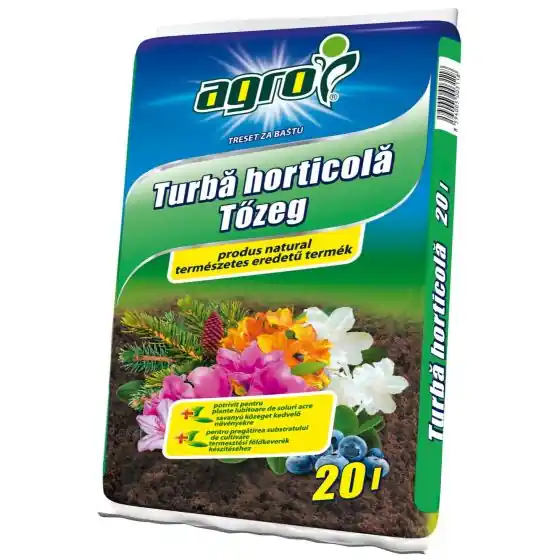 Turba horticola pentru plante de exterior, Agro, 20 L Cumpără online