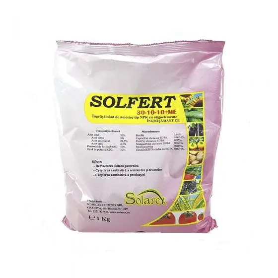 Doar azi Ingrasamant Solfert 30-10-10+Me, 20 kg