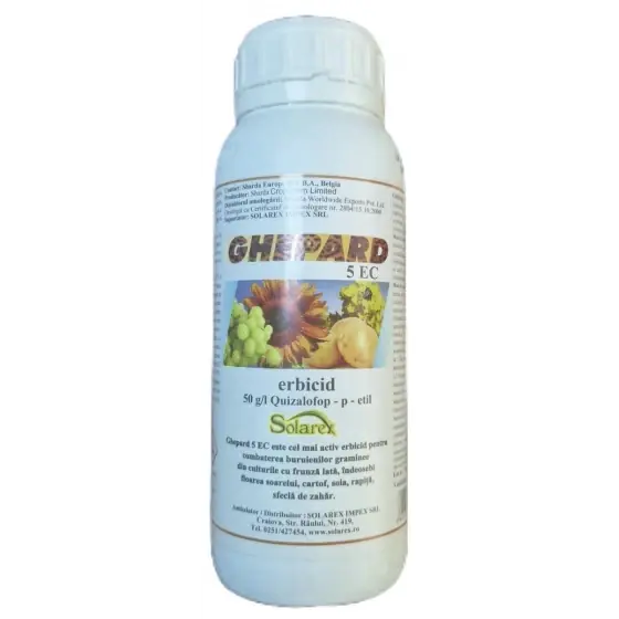 Erbicid Ghepard 5 EC, 500 ml, Sharda, quizalofop-p-etil, buruieni monocotiledonate Premium