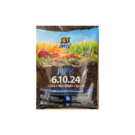 Livrare rapidă Ingrasamant BT Mix, 3 kg, Belor, NPK 6.10.24+9S+2Ca+2MgO+Zn+B