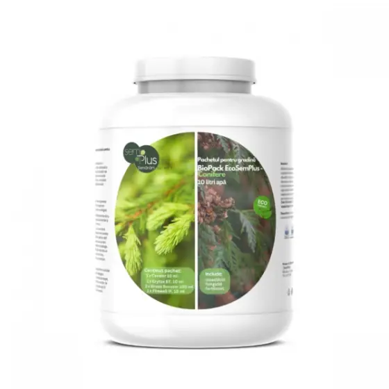 Pachetul pentru gradina BioPack EcoSemPlus-Conifere, 10 litri de apa Disponibil imediat