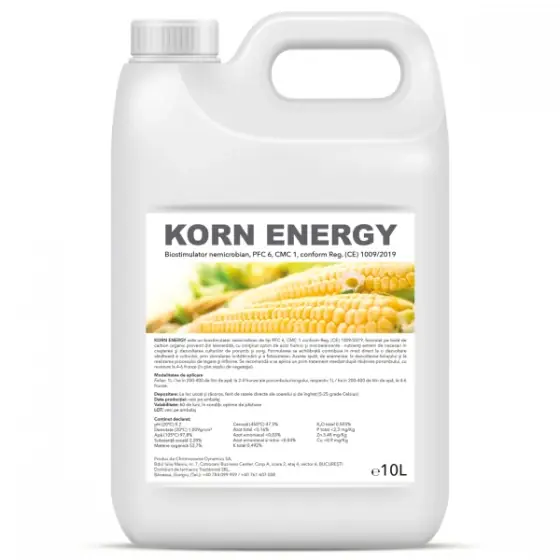 Super ofertă Pachet promotional Fertilizant cu NPK, acizi humici si acizi fulvici pentru porumb, Korn Energy M.E., 10 L, 10+4