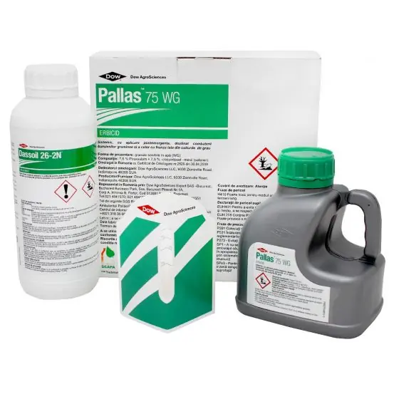 Pallas 75WG 500 g + Adjuvant 1 litru, pachet 2 HA Preț promoțional