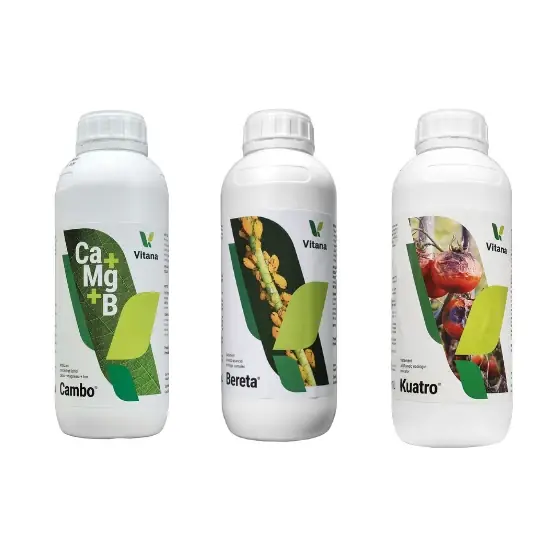 Pachet fermier mic, Fertilizant Cambo, 1 l + Tratament insecto-acaricid Bereta, 1 + Tratament antifungic ecologic Kuatro, 1 l Preferatul clienților