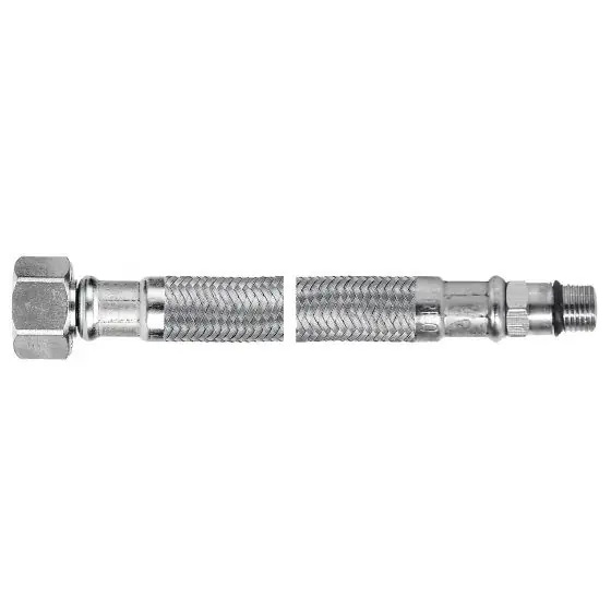 Racord Baterie Inox Scurt 1/2"-80Cm, Ferro Plată sigură