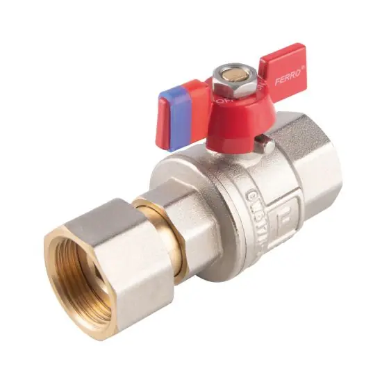 Disponibil imediat Robinet Bila Fluture F-Power Cu Semiolandeza Pn16 3/4", Ferro