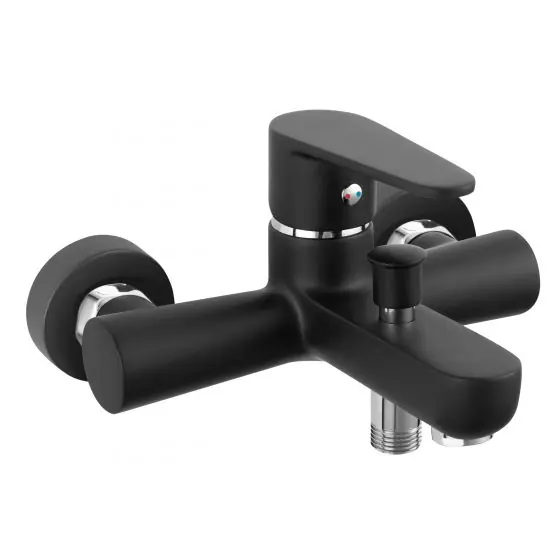 Baterie Perete Cada/Dus Algeo Neagra Fara Accesorii, Ferro Retur gratuit