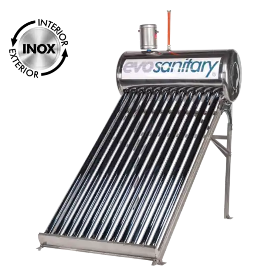 Comandă acum Sistem Panou Solar cu Tuburi Vidate SP-470-58 INOX J - Vt[l]: 334; Vr[l]: 250; T[buc]: 30; D[mm]: 58; L[mm]: 1800 Categoria a-II-a;