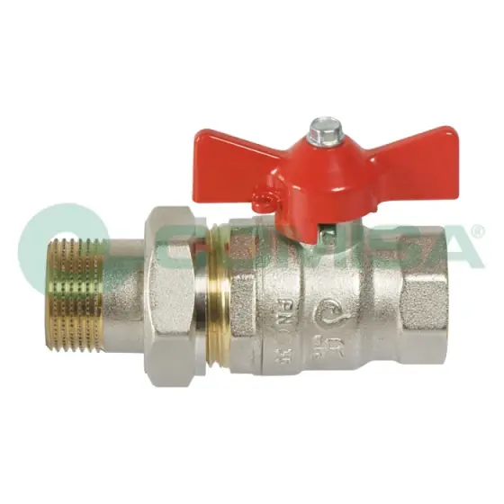 Cel mai bun preț Robinet Bila Cu Olandeza 1/2" Fluture Pn40 - Rosu, Comisa