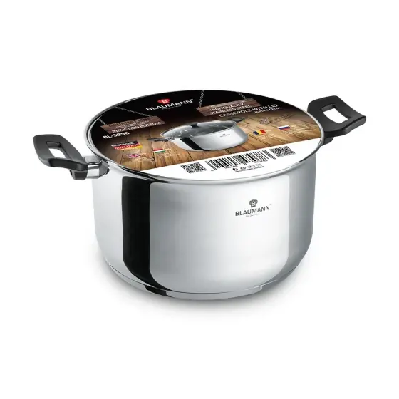 Lichidare de stoc Cratiță cu capac, 24 cm, Gourmet Line - BL-3856
