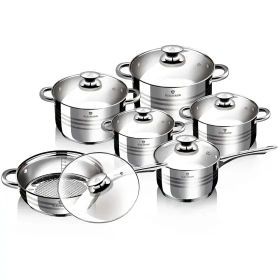 Calitate înaltă Set vase de gătit 12 piese, Gourmet Line - BL-1031
