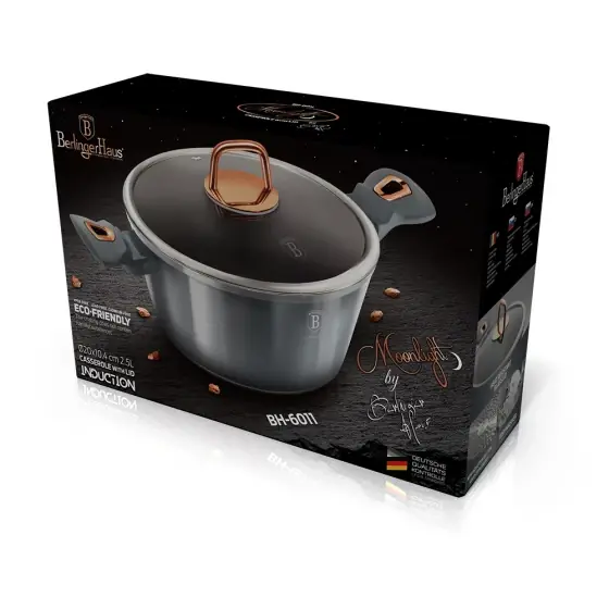 Promoție Cratiță cu capac, 20 cm, Moonlight Collection - BH/6011