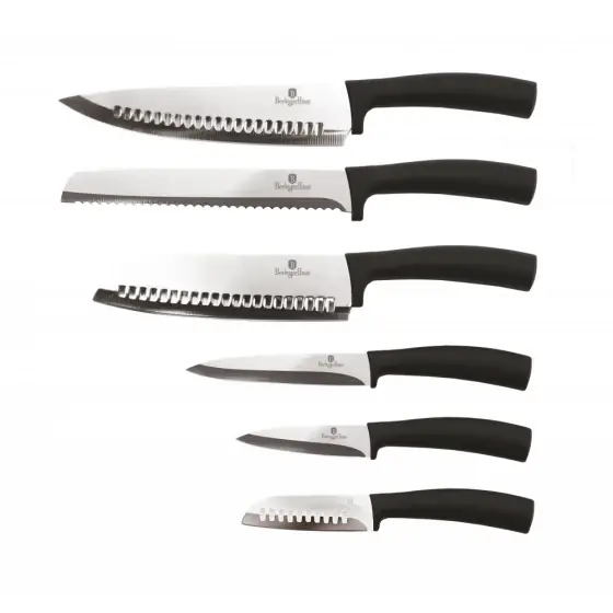 Set cuțite 6 piese, negru - BH/2478N Reducere