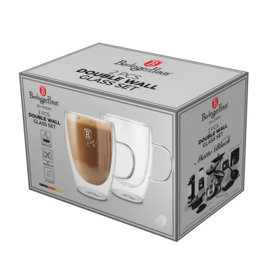 Ofertă exclusivă Set 2 pahare din sticlă - BH/8768