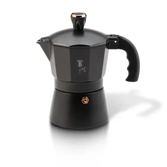 Cafetieră, 3 cești, negru-rose gold - BH/8560 Ofertă de sezon