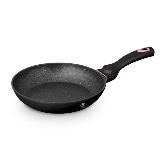 Noutate Tigaie, 24 cm, cu mâner detașabil, colecția Black Rose - BH/1951
