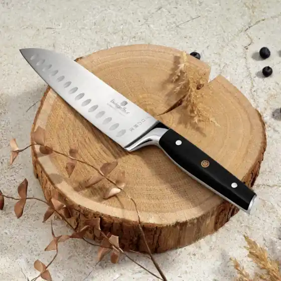 Cuțit Santoku, 17,5 cm, negru - BH/3131 Ultima șansă