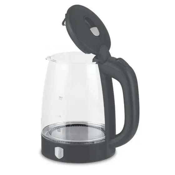 Fierbător electric din sticlă, antracit mat - BH/9815 Retur gratuit