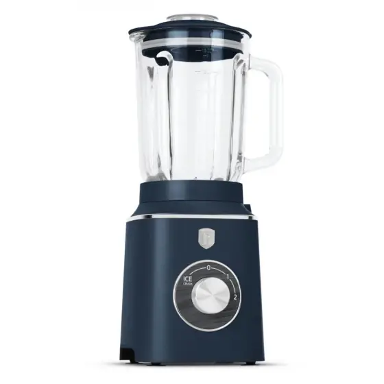 Blender de masă cu vas din STICLĂ de 1,5 L, 1000 W, albastru mat - BH/9766 Nu rata